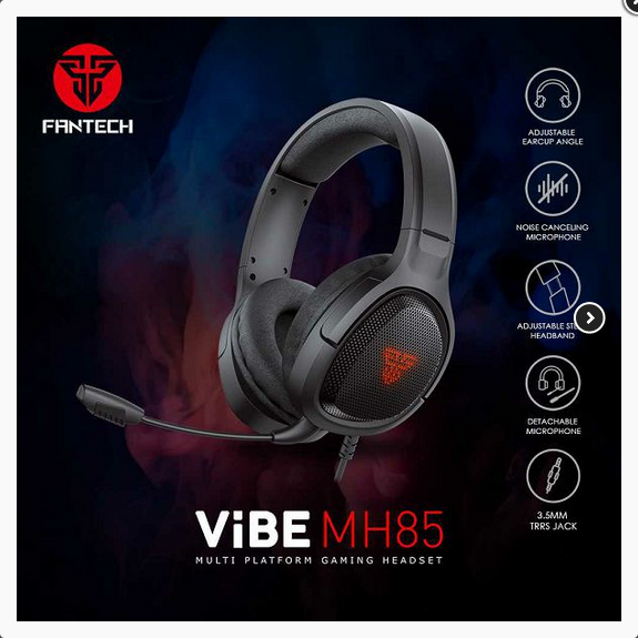 SLUŠALICE ŽIČNE GAMING FANTECH 3.5 mm + USB + MIKROFON VIBE MH85