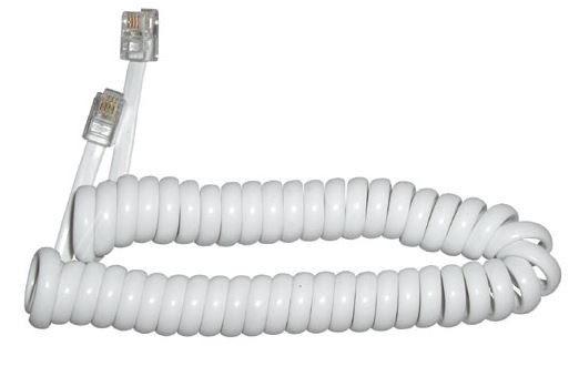 Telefonski kabel RJ10 spiralni 2 m