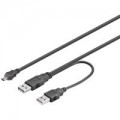 USB 2.0 Hi-Speed "dual power" kabel