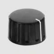 Potentiometer knob 15/6 mm black