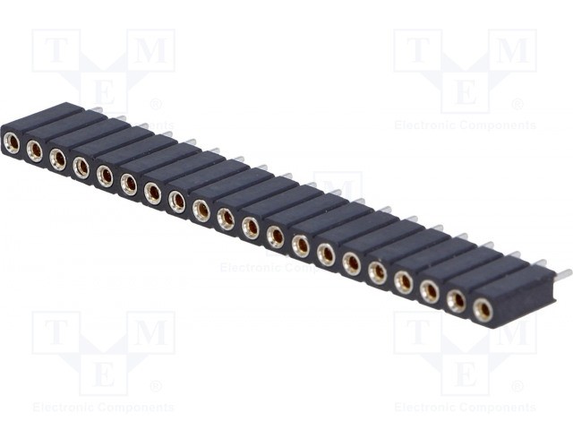 Connector  DIL 1x20p  female