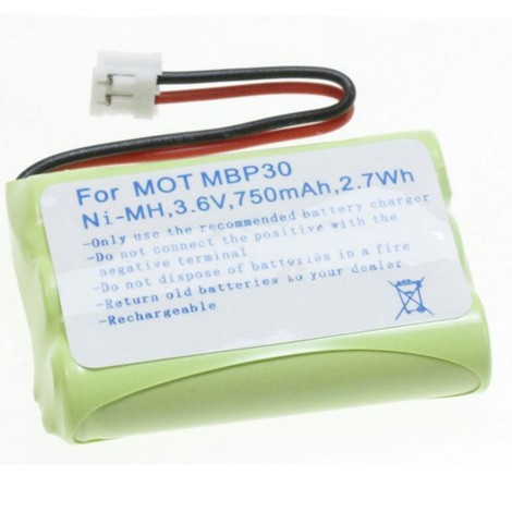 Rechargeable battery for  babyphone 3,6V 750mAh 