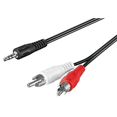  AUX adapter-3.5 mm male to stereo 2 CINCH male