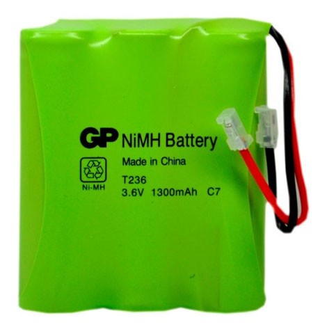 Rechargeable battery 3.6 V R03 1300 mAh