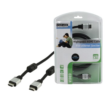 Cable HDMI to HDMI 1.5m + ethernet