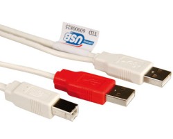 Cable USB 2XA/1XB