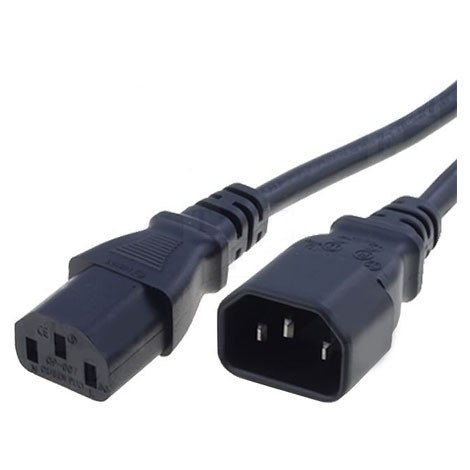 Cable IEC C13 male to female 2 m