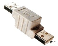 Adapter USB A male - A male