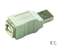 Adapter  USB A male - B female