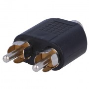 Adapter 2 CINCH male to 3.5mm female stereo
