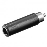 Adapter CINCH male to 6.3mm female mono