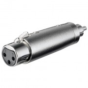 Adapter CINCH male to XLR/CANON female 