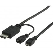 Adapter MHL male - USB MICRO female + HDMI female